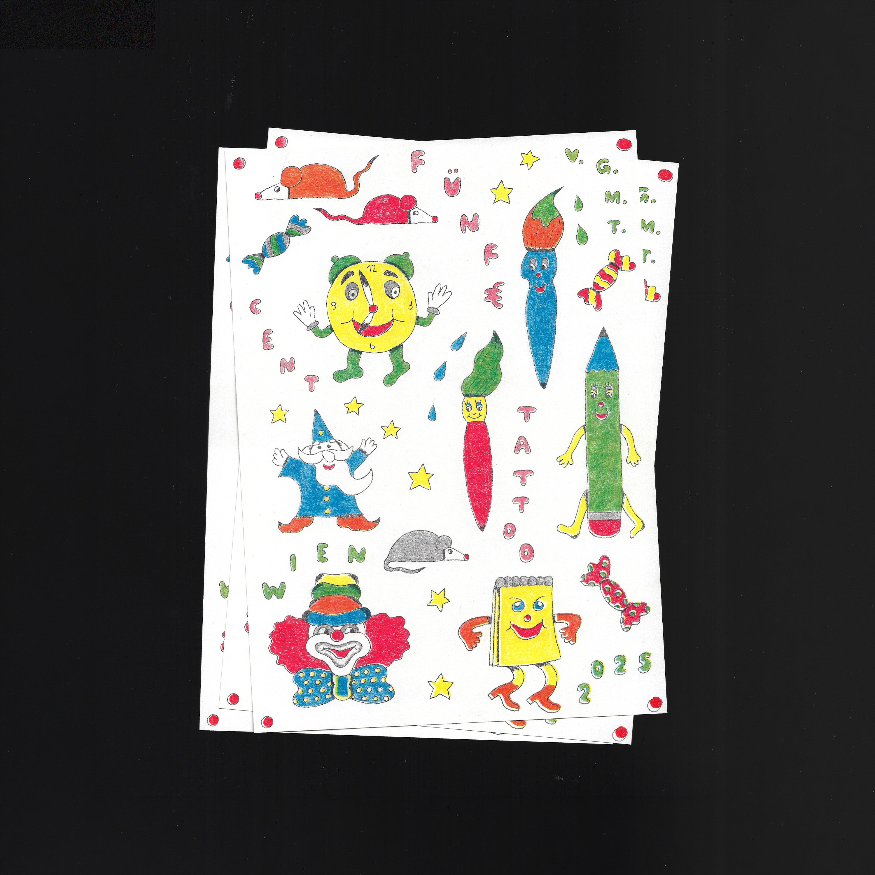 Wizard and friends Print